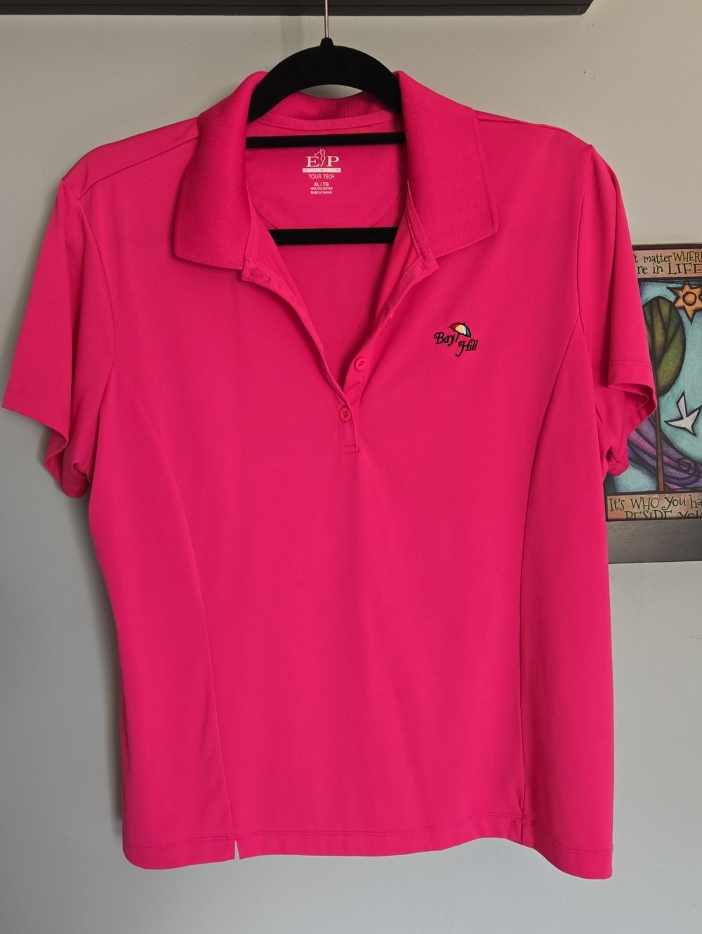 Bay Hill EP Hot Pink Short-Sleeve Golf Polo XL